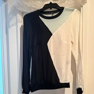 JAY GODFREY Silk blouse asymmetrical NWT top blogger favorite classic designer